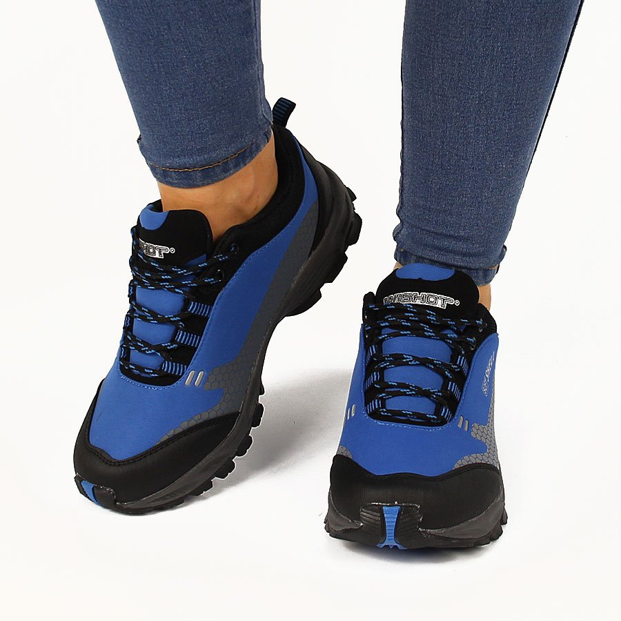 Niebieskie sportowe buty trekkingowe Wishot
